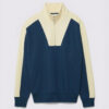 Technical Quarter-Zip Sweat in Creamy Blue product photo