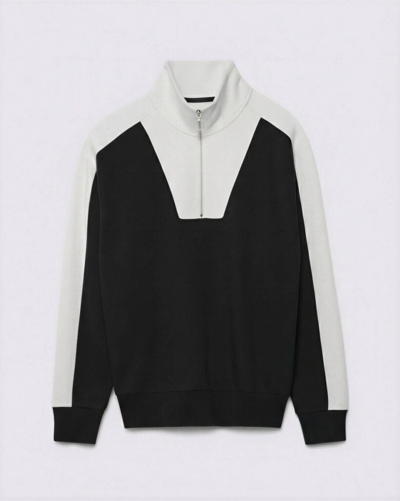 Technical Quarter-Zip Sweat in Monochrome product photo