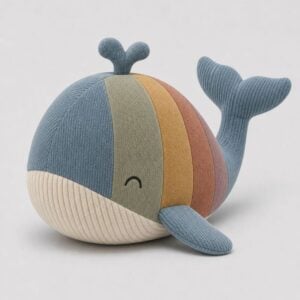Rainbow Whale Plush