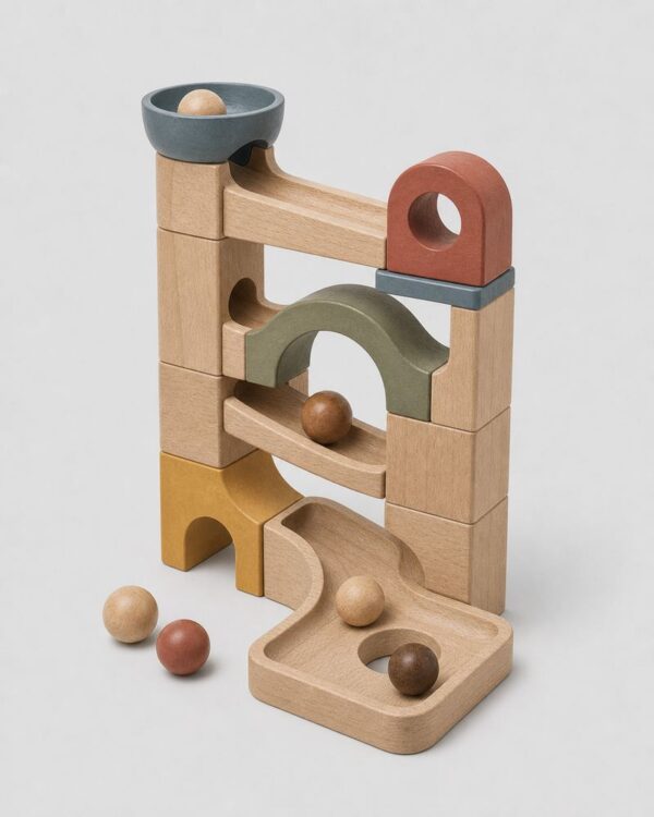 Wooden Marble Run